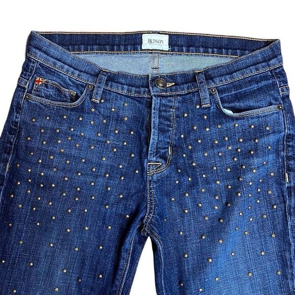 Hudson Jeans Studs Dark Wash 25 - Picture 2 of 10